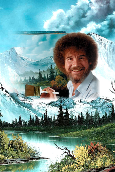 Bob Ross Playing Cards TV Television Joy of Painting Art Happy Little Trees Gift 